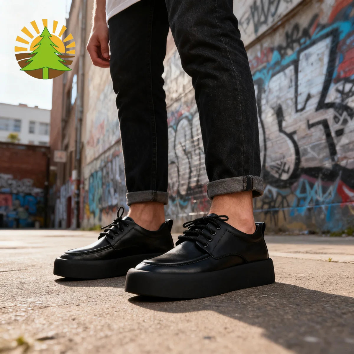 Men's Shoes 2025 Autumn New Trendy British Style Round-Toe Thick-Soled Derby Shoes Genuine Leather Black Formal Casual Leather Shoes, High-End Business Men's Shoes All-Season Soft-Soled Anti-Odor Leather Shoes Men's Korean St