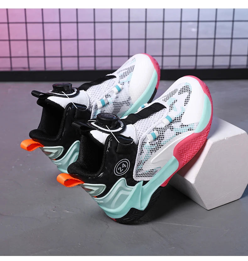 2025 New Children's Basketball Sports Shoes for Boys High Quality Running Kids Shoes Child Sneakers Non-Slip School Shoes