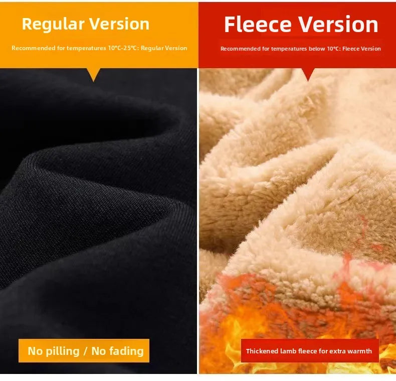 Men's Winter Lamb Velvet Sports Set Thiened Casual Sweatirt Pants Two-Piece Suit Warm Cozy Leisure Wear Long Sve