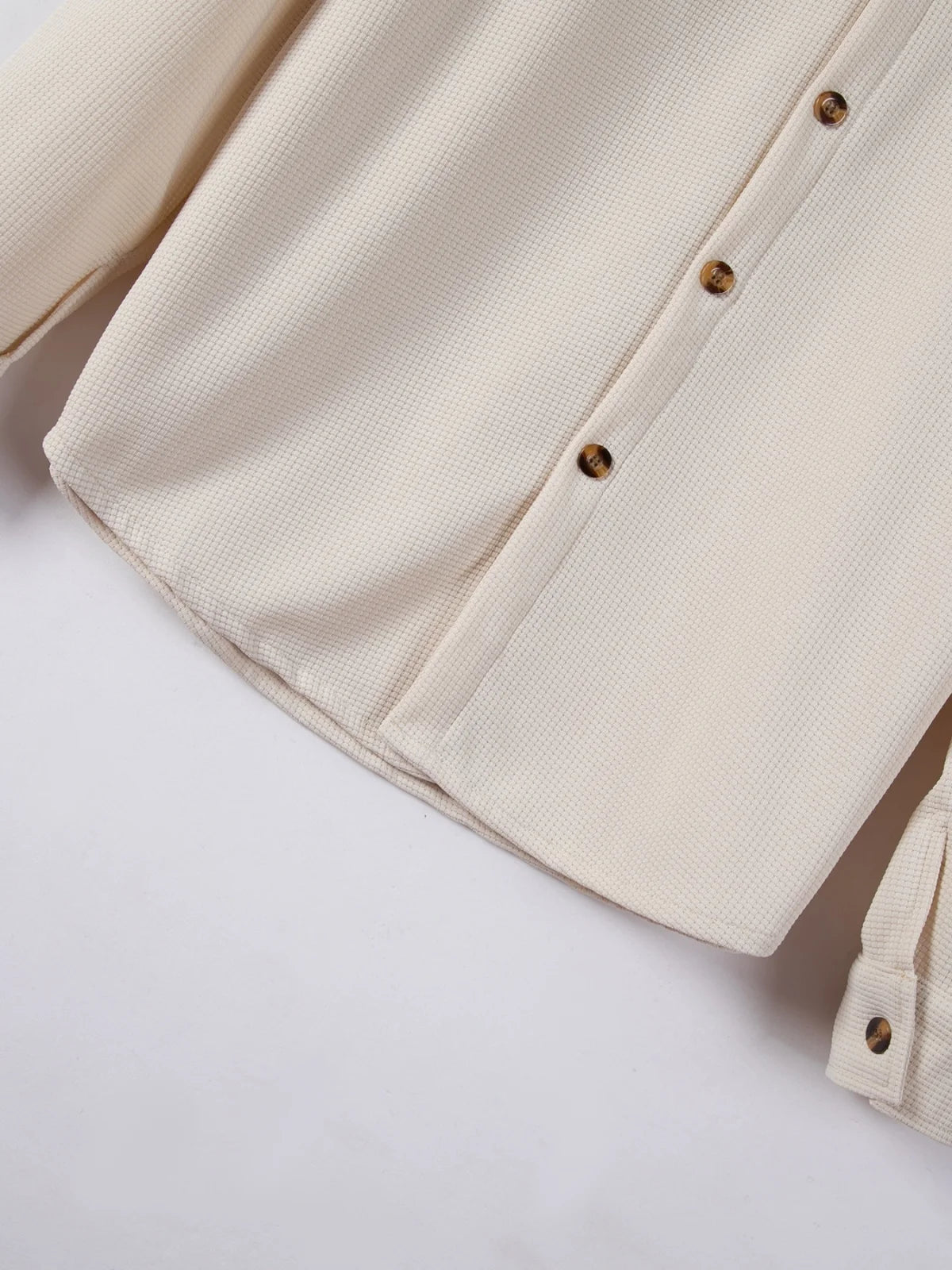 Men's Spring Autumn Casual Suit Street Style Solid Color Loose-Padded Long-Sleeved Two-Piece Set Fashionable Outerwear Suit set