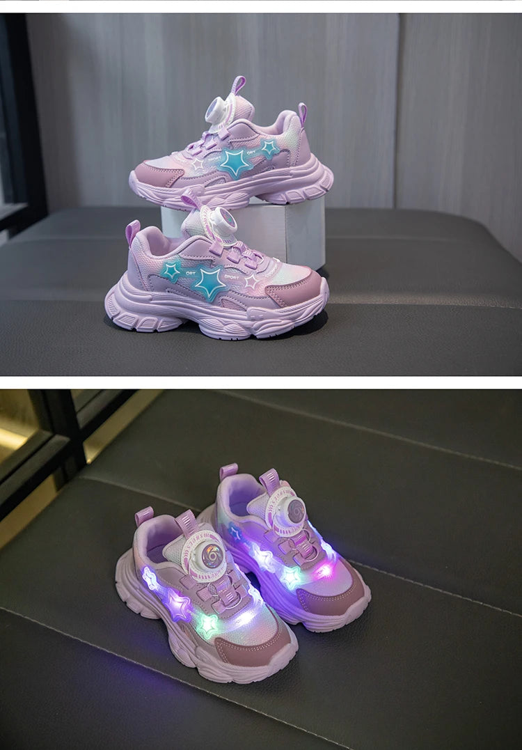 Kids Shoes For  Girls Fashion Children Casual Shoes Non-slip Sneakers