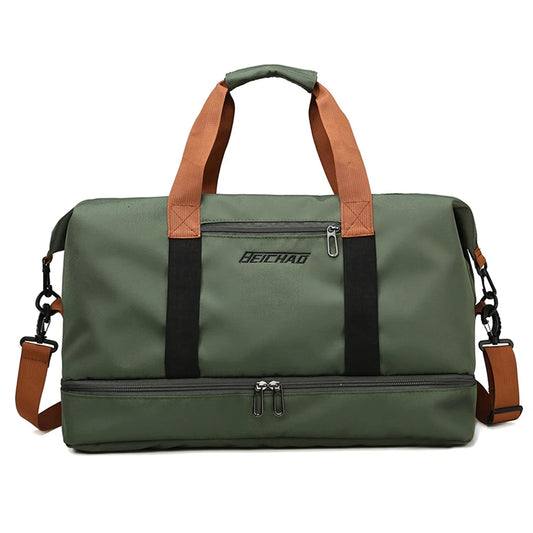 Travel Handbag Sports Gym Bag for Women Men Duffle bag Sport Workout Gym Swim Crossbody  Shoulder Bag with Shoe Compartment