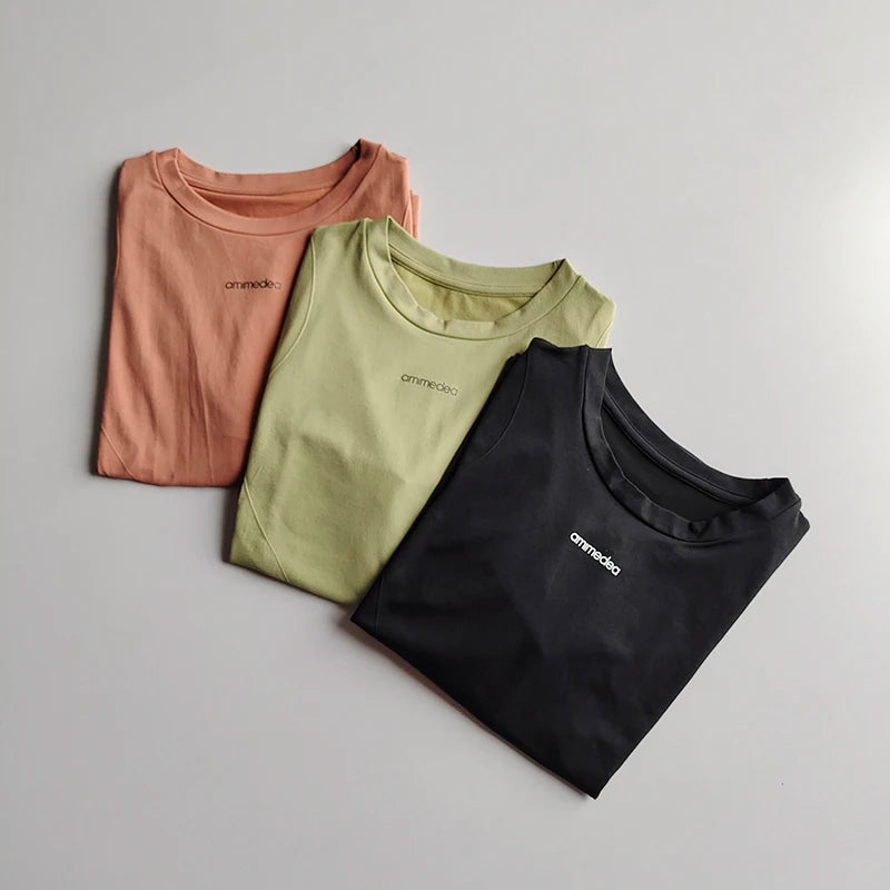 Women's Gym Long Sleeve Top, Letter Graphic Workout Shirt, Quick Dry Compression Wear for Running & Yoga