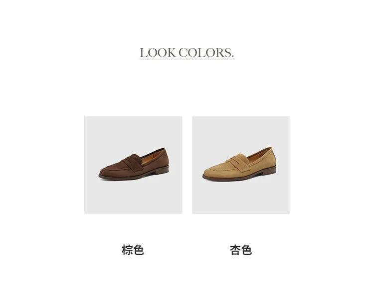 Shoes for Women 2024 Summer Brown Casual Flats Ladies Shoe Fashion Suede Loafers Soft Sole Non-Slip Feminino Zapatos Mujer