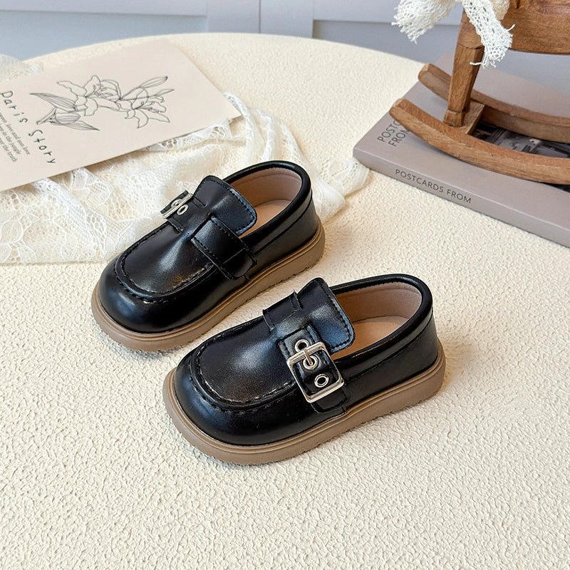 Kids Leather Shoes Autumn 2025 New Korean Edition Girls' Princess Shoes Little Girls' Baby Soft soled Casual Shoes Size 21-30