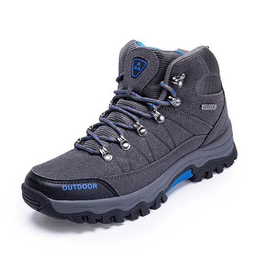 High-top Boots Men Outdoor Anti-slip Thick-soled Comfortable Ankle Boots Men Breathable Shock-absorbing Casual Hiking Shoes Men