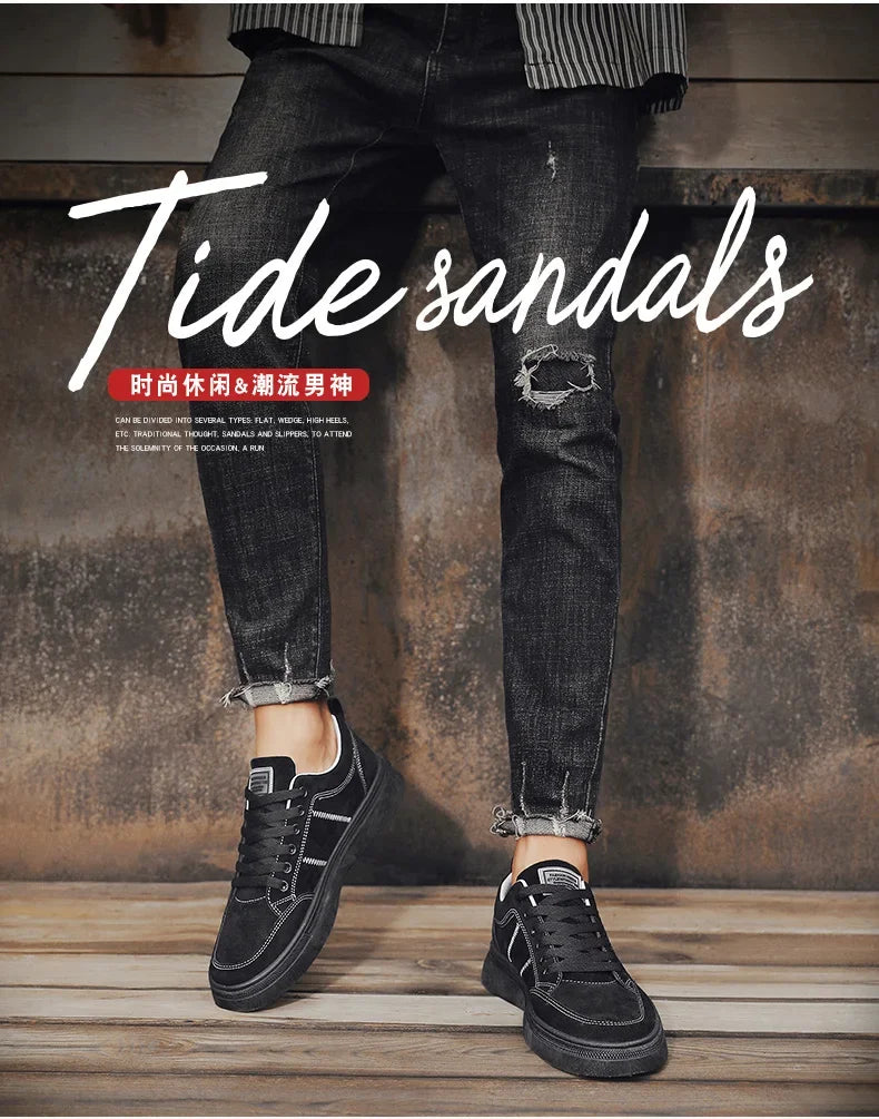 Men's Shoes 2025 New Spring Work Safety Shoes, Anti-slip, Wear-resistant, Versatile Casual Sports Work Shoes, Men's Board Shoes