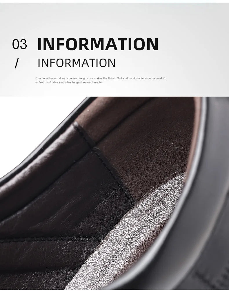 2023 Men Sneakers Shoes Fashion Brand Classic Lace-Up Casual Loafers Pu Leather Shoes Black Breathable Business Men Shoes