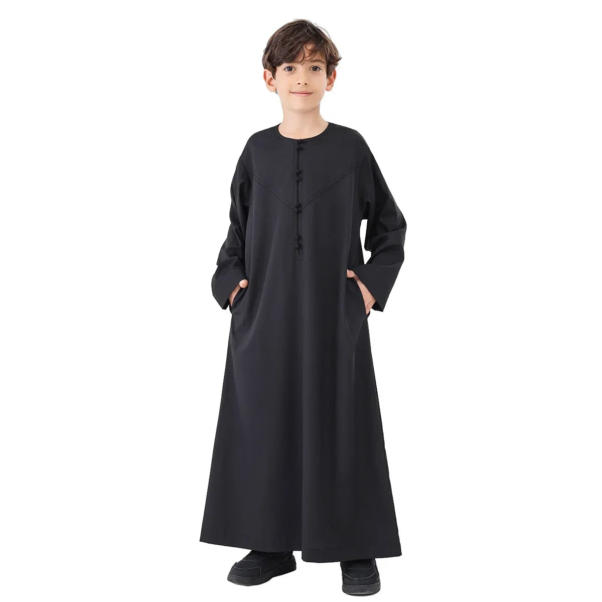 Eid Boys Muslim Clothing Saudi Arab Robe Kids Abaya Kaftan Prayer Islam Clothing Child Abaya Dress Ramadan Jubba Thobe Djellaba