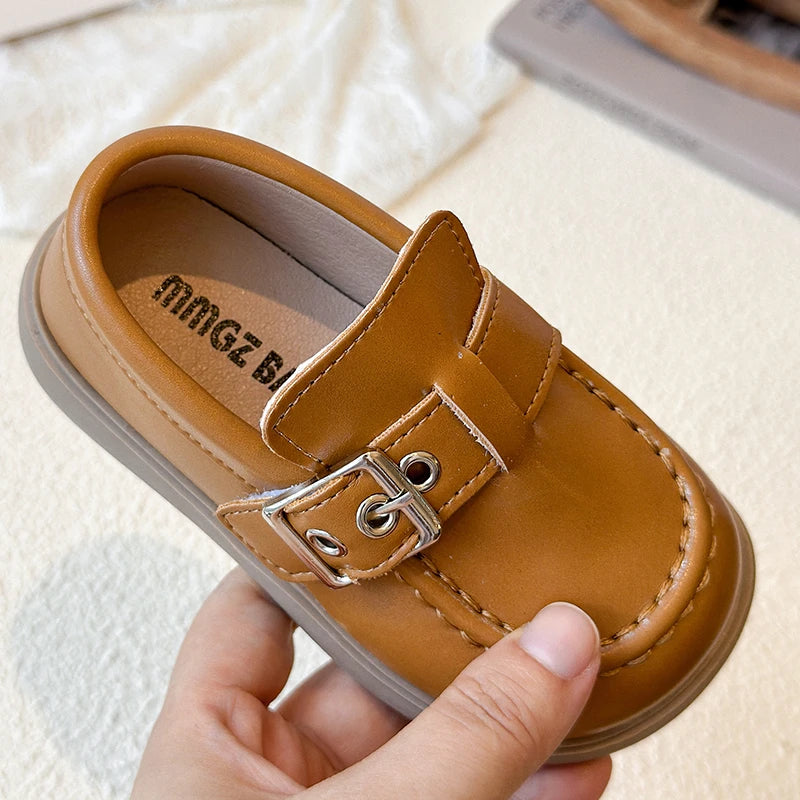 Kids Leather Shoes Autumn 2025 New Korean Edition Girls' Princess Shoes Little Girls' Baby Soft soled Casual Shoes Size 21-30