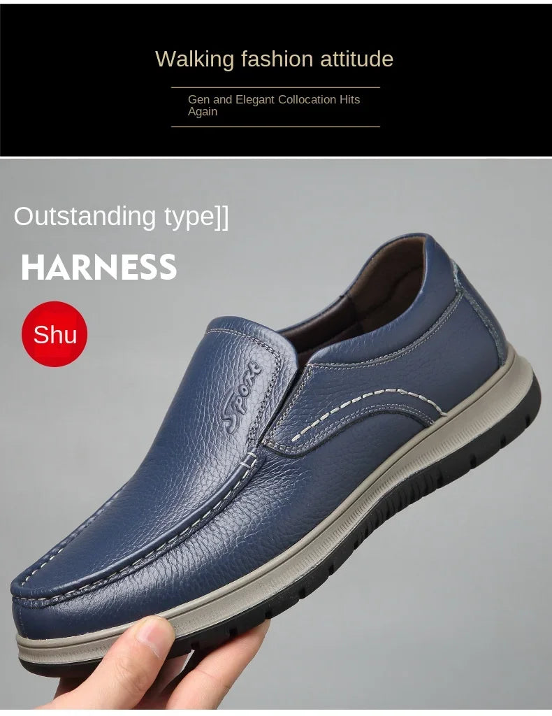 Casual Shoes For Men Flat Platform Walking Shoes Outdoor Footwear Loafers Breathable Sneakers Handmade Shoes Genuine