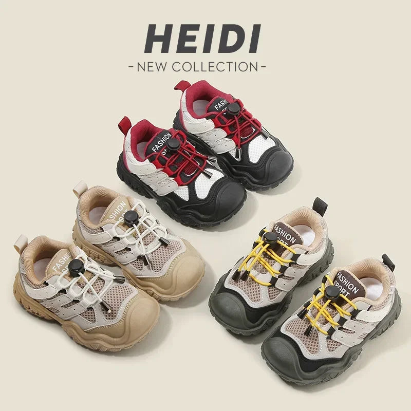 Kids Casual Footwear Boy Girl Outdoor Lightweight Running Sports Shoes Crash Resistant Toe Baby Infant Toddler Children Sneakers