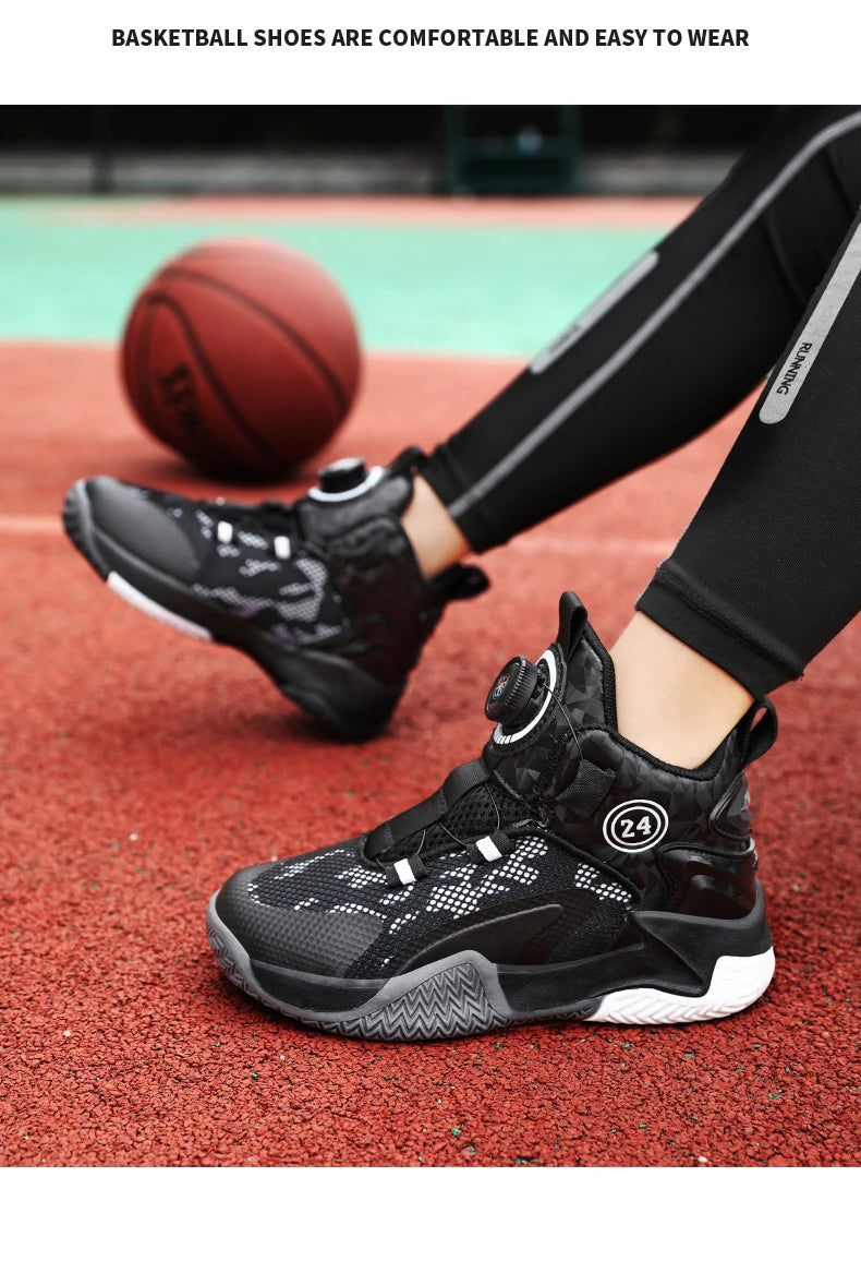 2025 New Children's Basketball Sports Shoes for Boys High Quality Running Kids Shoes Child Sneakers Non-Slip School Shoes