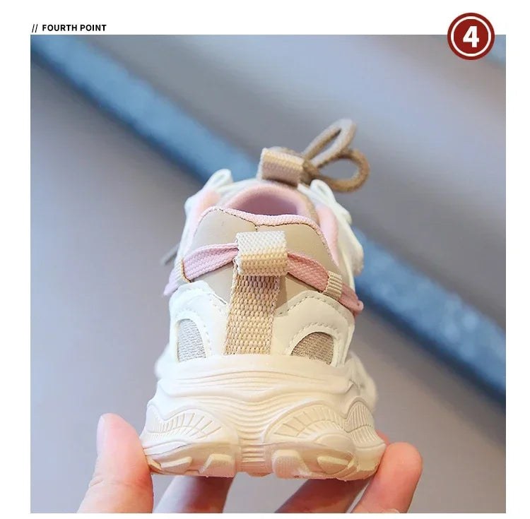 Kids Sneakers for Girls Fashion Sports Shoes for Toddlers Breathable Non-slip Children School Running Shoes for Boys Versatile