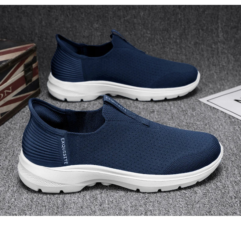 2025 Men's Walking Shoes Summer Fashion Casual Sneakers Outdoor Breathable Slip-on Comfortable Mans Shoes Zapatos Para Hombres
