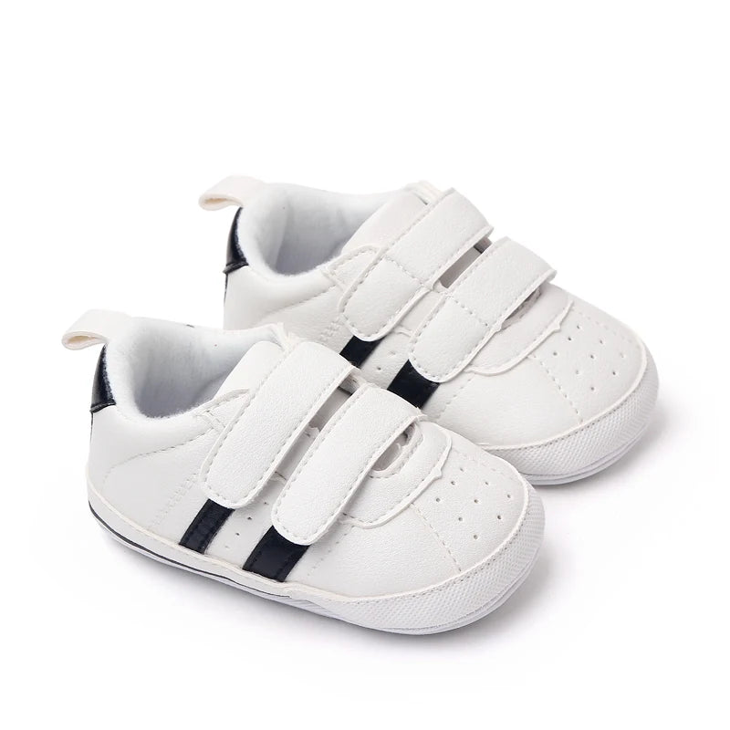 White Sneakers With Soft Soles Children's Sports Shoes For Spring/Autumn New Style Suitable For Both Boys And Girls Baby Shoes