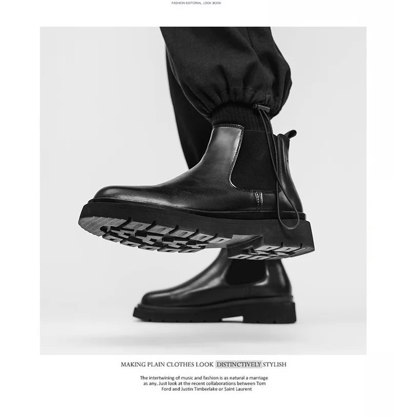 Boots Men Shoes Casual Shoes Classics Ankle Boots High Slip on  Office  Ventilate  Versatile Motorcycle