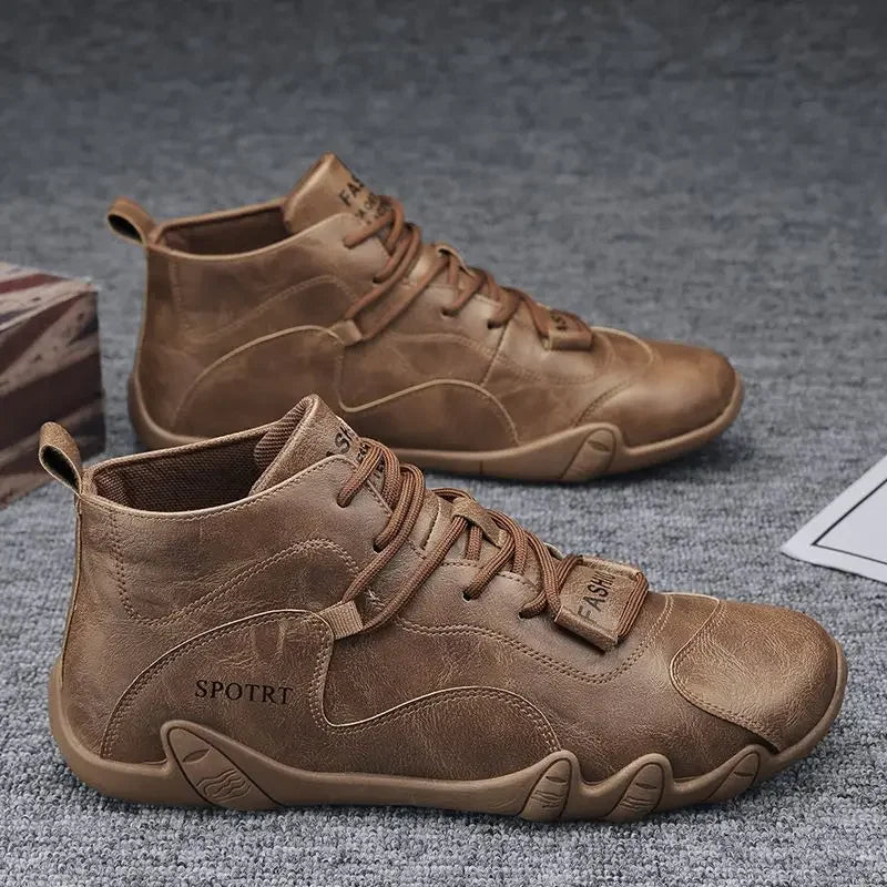 Moccasin Soft Leather Shoes For Men Flat Man Casual Shoe Fashion 2025 Cheap Clearance Korean Style Classic Original Slip-on Pu