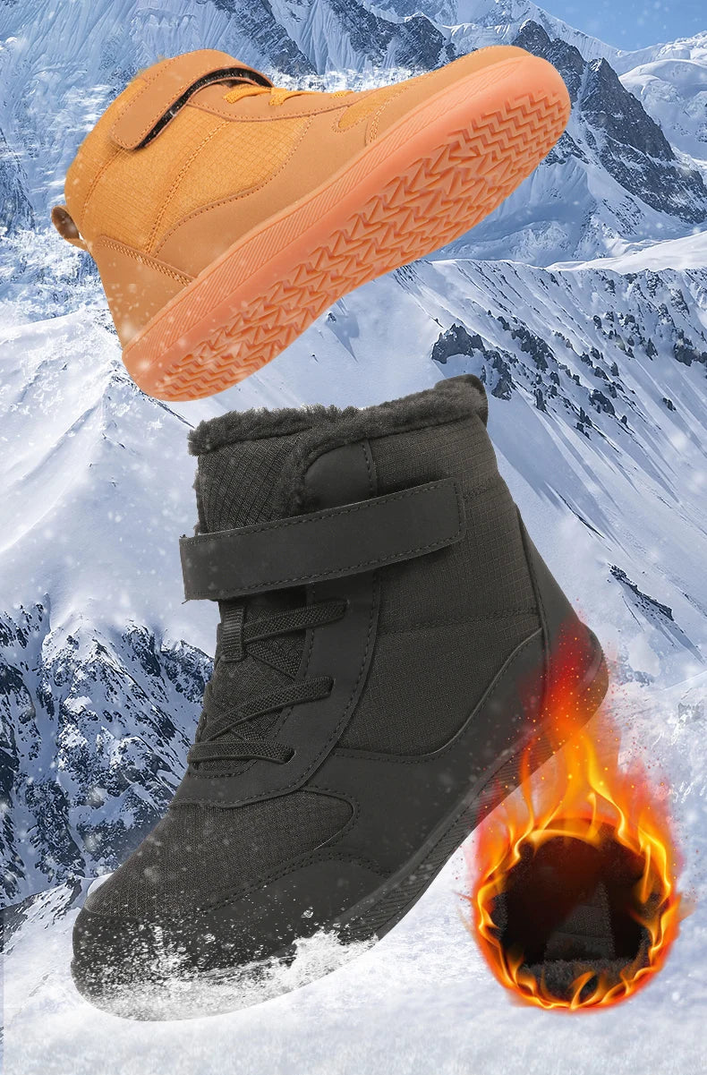 Kids Barefoot Snow Boots Winter Warm Boots for Girls Boys Outdoor Walking Non-slip Children's Shoes Girls' Boy Shoes Sneakers