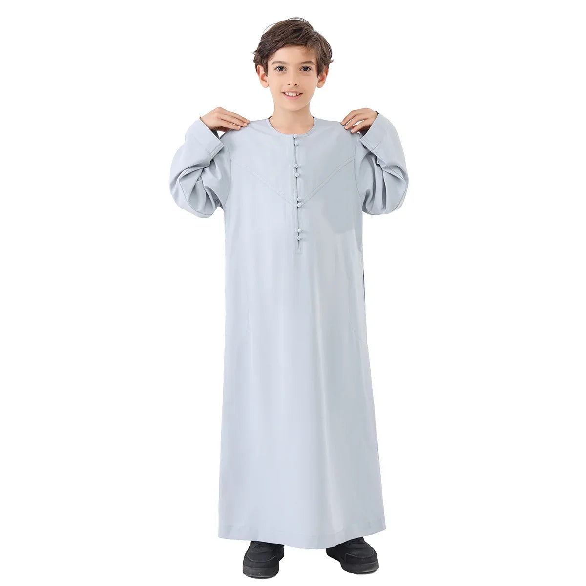 Eid Boys Muslim Clothing Saudi Arab Robe Kids Abaya Kaftan Prayer Islam Clothing Child Abaya Dress Ramadan Jubba Thobe Djellaba