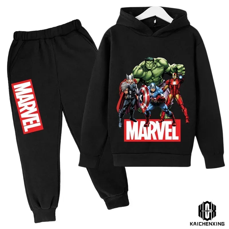 Hulk Hoodies Kids Tracksuits Boy Girl Spring autumn winter Sweatshirt Clothes Set Marvel- Super heros Hooded Pants Suit Children