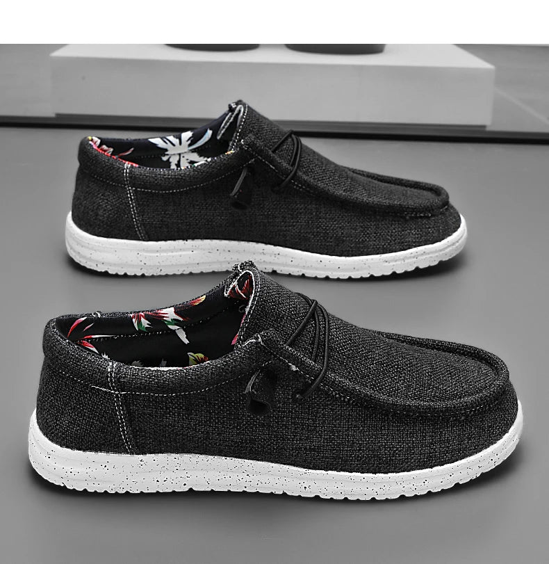 Men Casual Shoes Breathable Lightweight Slip-On Flats Simple Comfortable Solid Color Soft Sole Shoes Men Shose For Sale Loafers