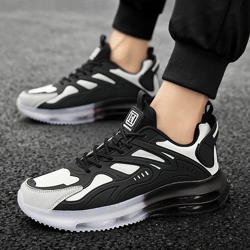 Men Shoes 2025 Casual Walk Air Cushion Marathon Breathable Lightweight Women's Comfortable Athletic Nonskid Sneakers