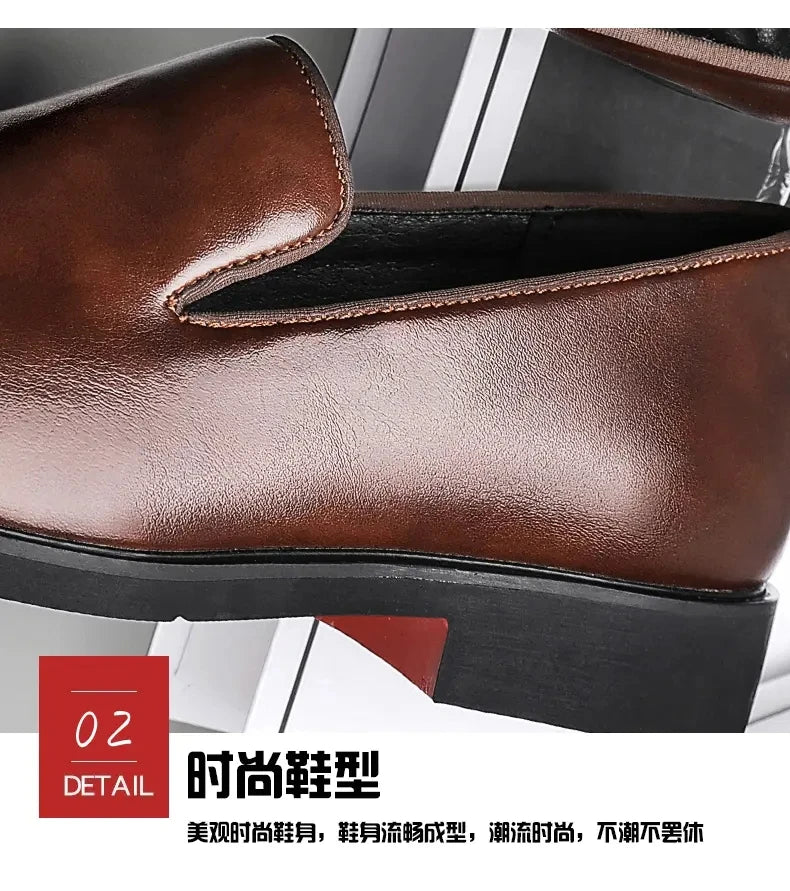 Size 38-48 Classic Le Fu Shoes for Men Casual Business Comfort Fashion Brand Shoes Men British Gentleman Social Shoes Men