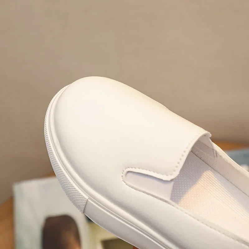 Classic Girls Pure White School Sneakers Versatile Fashion Simple Kids Causal Boys Tennis Shoes Non-slip Children's Sports Shoes