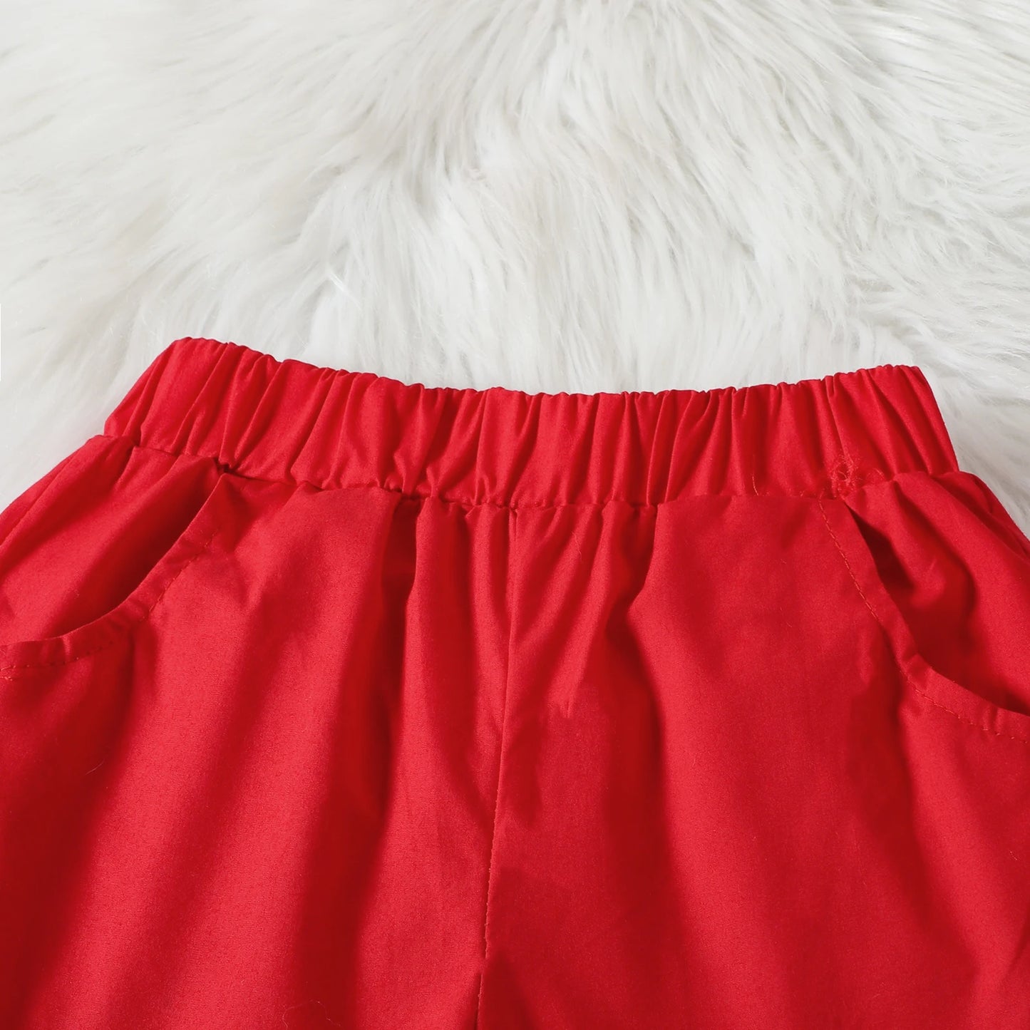 Baby Boys Valentines Day Outfits For Kids Short Sleeve Necktie Heart Print Shirts and Red Shorts Toddler Valentines Day Costumes