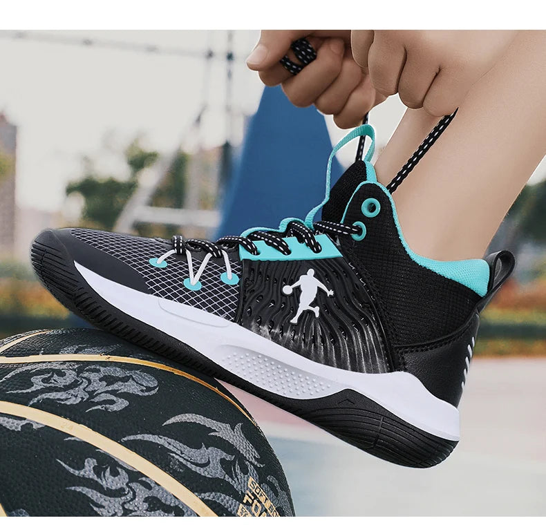 Brand Basketball Shoes For Kids Sneakers Non-Slip Cushion Boys Basketball Sneakers Sports Shoes Comfortable Children's Sneakers