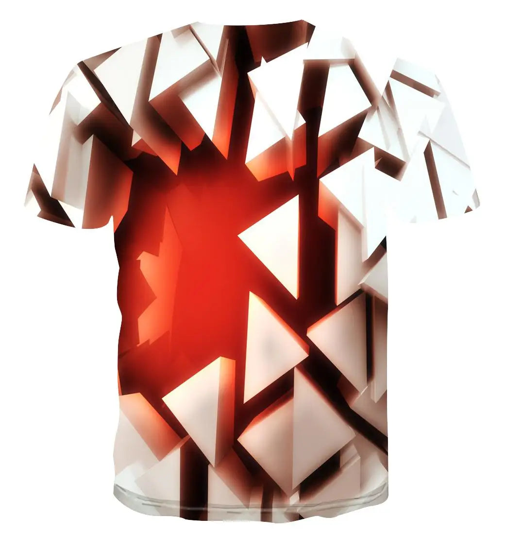 2022 New Summer Men's 3d T-shirt Casual Short-sleeved O-neck Fashion Funny Printing T-shirt Men and Women T-shirt High-quality