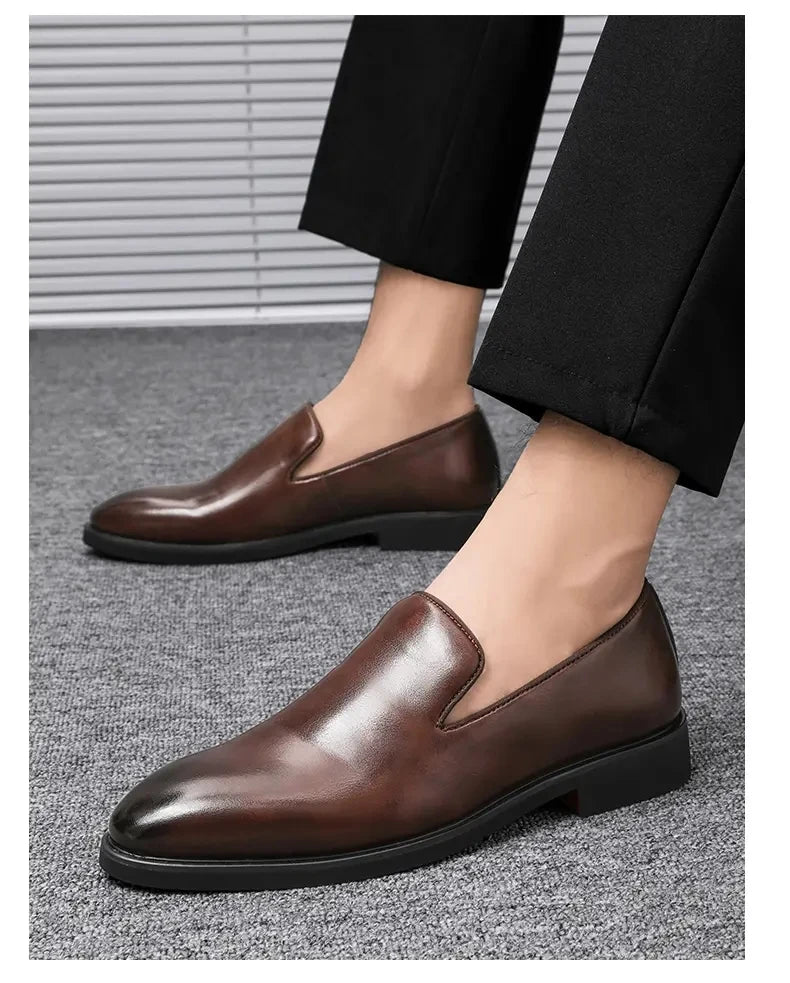 Size 38-48 Classic Le Fu Shoes for Men Casual Business Comfort Fashion Brand Shoes Men British Gentleman Social Shoes Men
