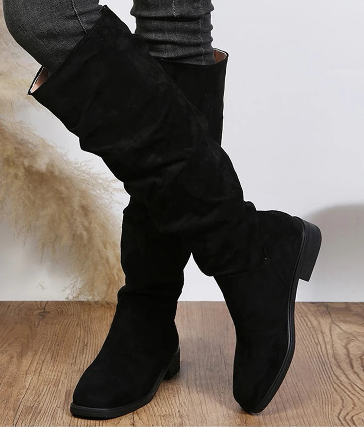 Boots Women's High Boots For Winter Shoes Woman Heels Botas Mujer New High Knee Boots Women Luxury Long Winter Footwear Snow