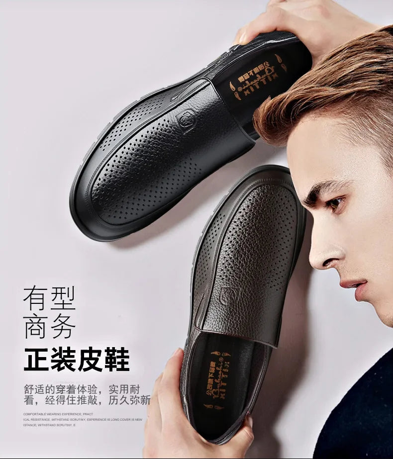 Handmade Men Shoes Genuine Leather Casual Shoes Sneaker for Men Platform Walking Shoes Outdoor Footwear Loafers Zapatos De Mujer