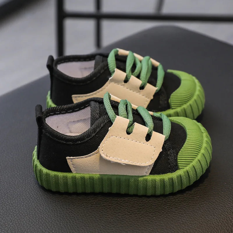 Kids Casual Shoes Boys Girls Canvas Shoes Fashion Lightweight Soft Children's Flats Anti-slip Toddler Baby Shoes Kids Sneakers