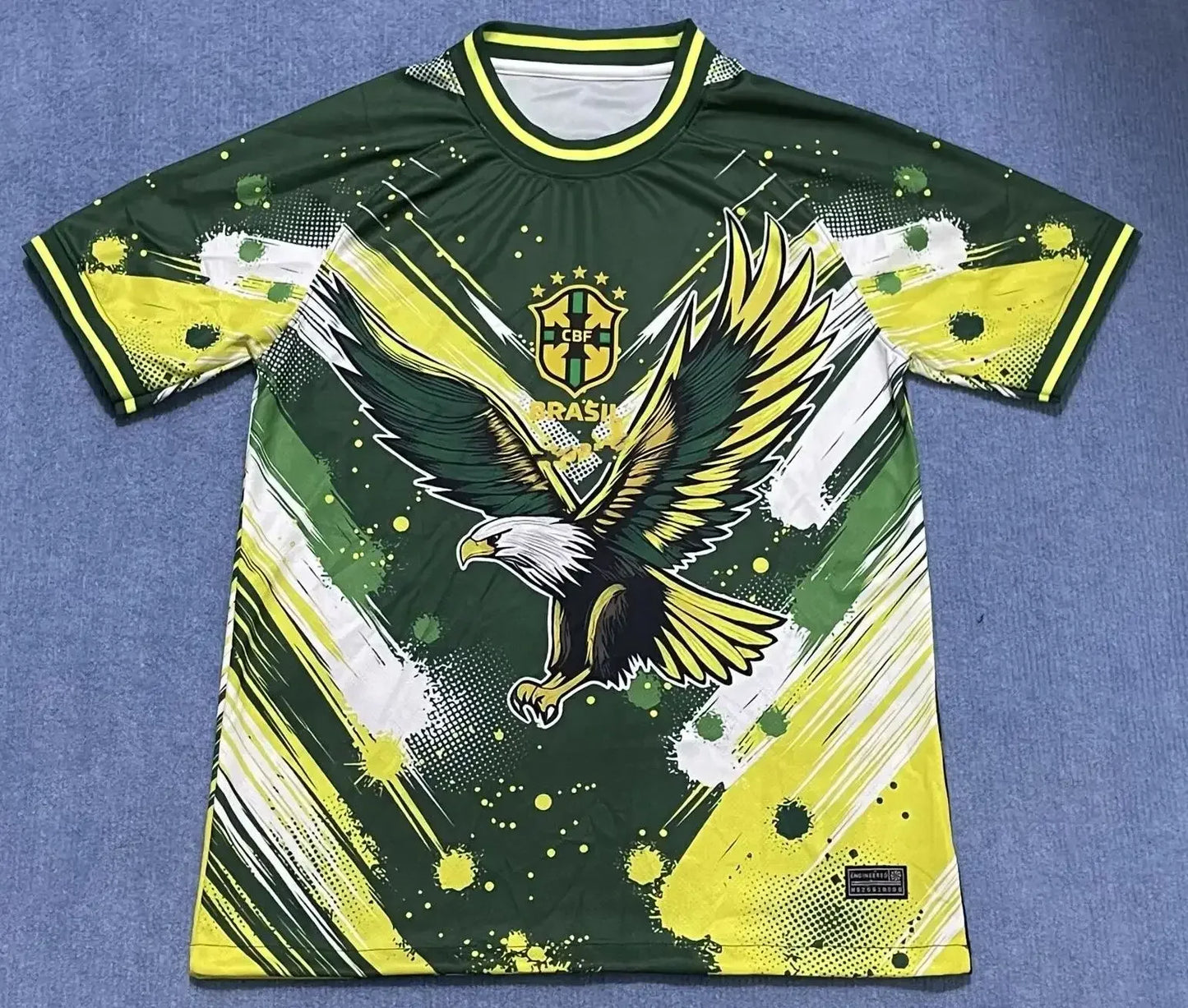 2025 Summer New men's T-shirt,Brazilian football shirt,City Edition training football shirt,breathable,lightweight,quick-dr