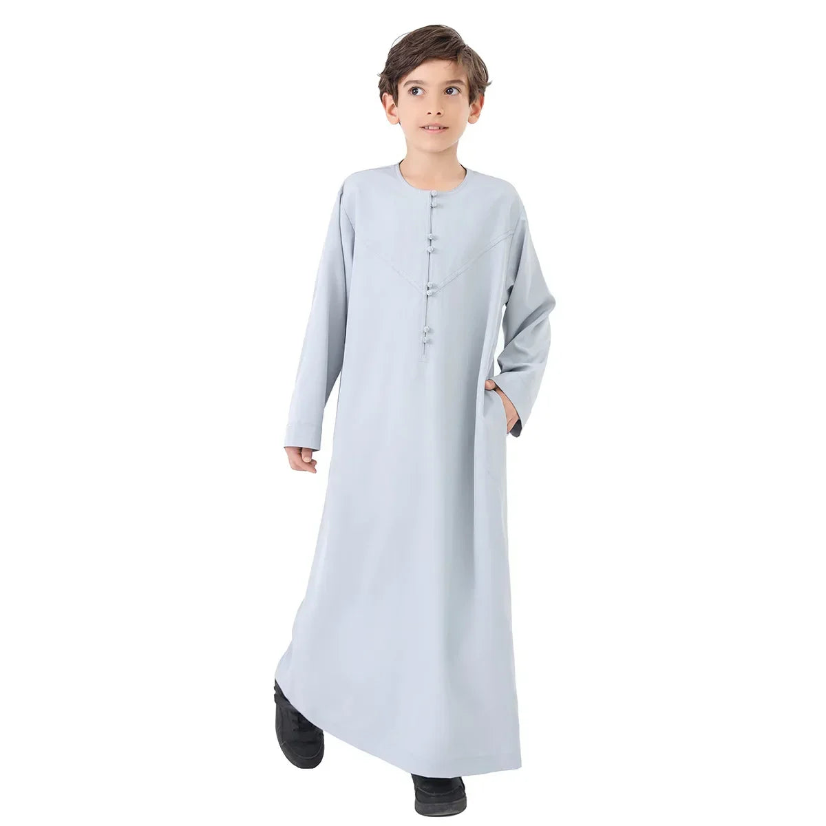 Eid Boys Muslim Clothing Saudi Arab Robe Kids Abaya Kaftan Prayer Islam Clothing Child Abaya Dress Ramadan Jubba Thobe Djellaba