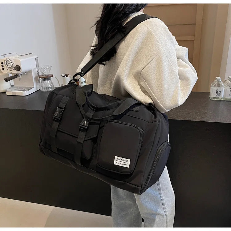 Funlin Large Capaci Multifunctional Sports Fitn Bag Independent oe Carent Simple Travel Bag oulder Bag Handbag