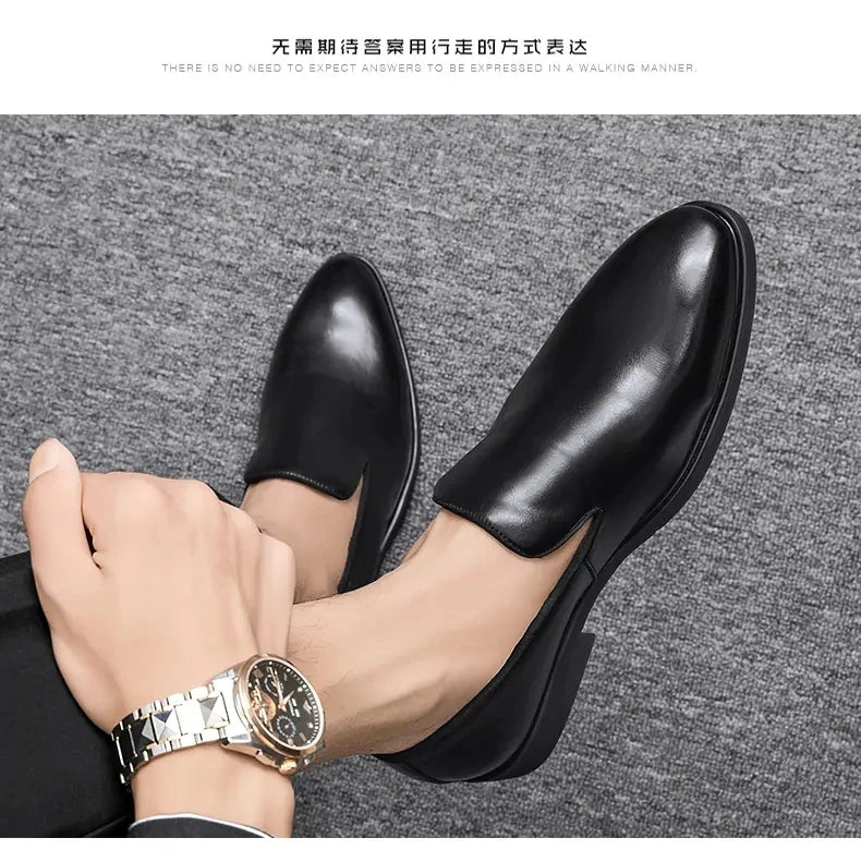 Size 38-48 Classic Le Fu Shoes for Men Casual Business Comfort Fashion Brand Shoes Men British Gentleman Social Shoes Men