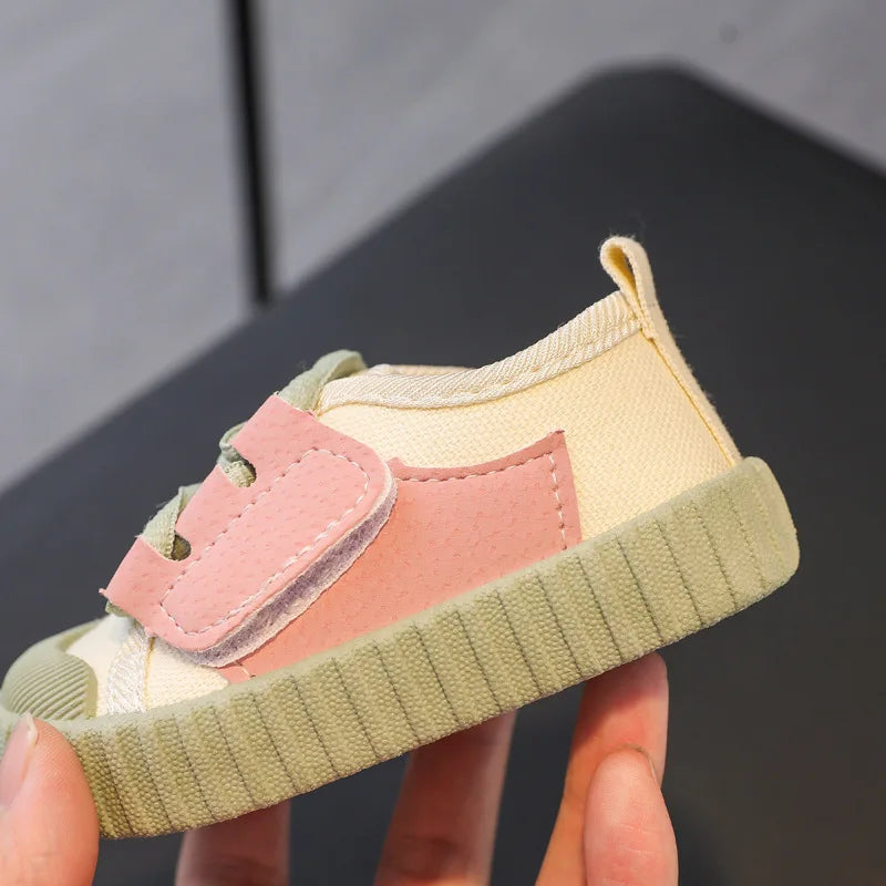 Kids Casual Shoes Boys Girls Canvas Shoes Fashion Lightweight Soft Children's Flats Anti-slip Toddler Baby Shoes Kids Sneakers
