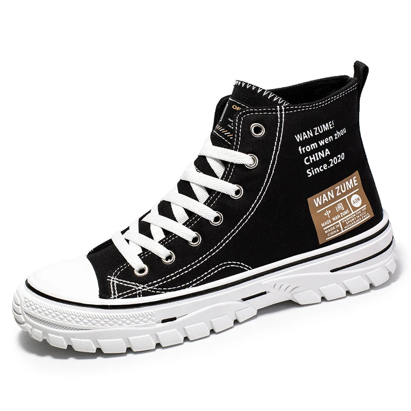 Classic Vulcanized Casual Canvas Platform Shoes Women Men High Top Sneakers  Fashion Breathable Comfortable Sport Korean