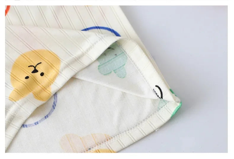 Children's warm underwear set boys girls autumn winter plush thick pajama set infants and young children home clothing set 0-5Y