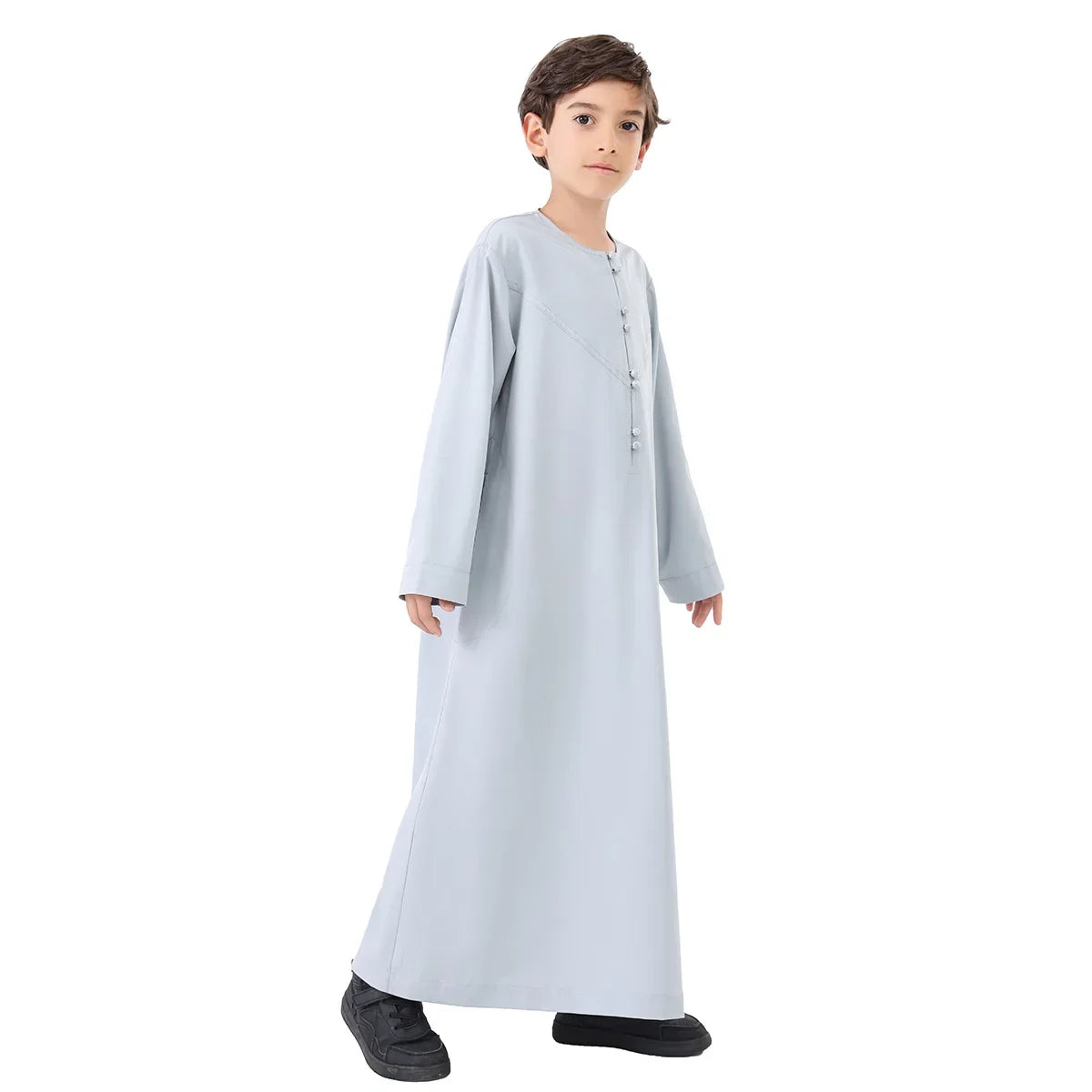 Eid Boys Muslim Clothing Saudi Arab Robe Kids Abaya Kaftan Prayer Islam Clothing Child Abaya Dress Ramadan Jubba Thobe Djellaba
