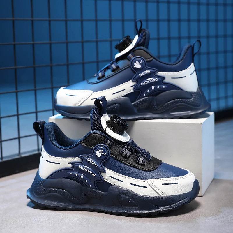 Children Sneaker Boys Casual Shoes Leather Student Walking Shoes Kids Non-slip Lightweight Girls Sports Running Tennis Footwear