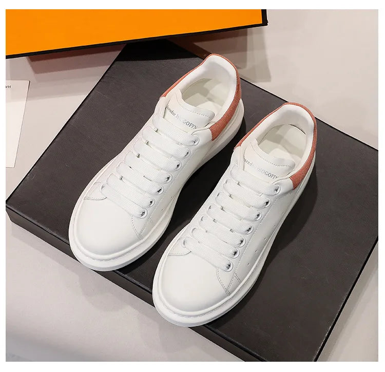 2024 Classic Leisure Sports Sneakers Height Increasing Lovers With Men's and Women's Thick Bottom fFlat Lace-up Waterproof Shoes