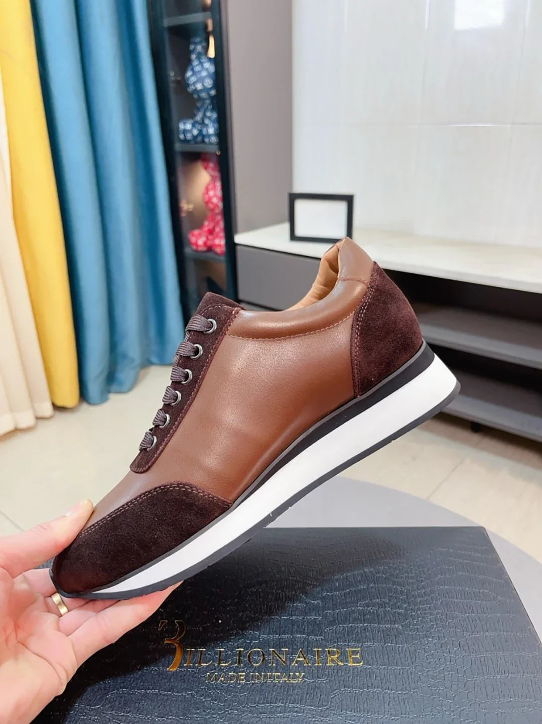 BILLIONAIRE BLLIYOSS Shoes for men Sports Shoes 2025 New Fashion Comfort High Quality Outdoors European Big size 38-45 Old Money