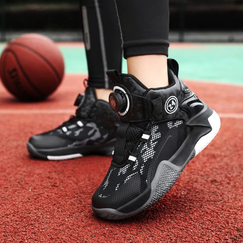 2025 New Children's Basketball Sports Shoes for Boys High Quality Running Kids Shoes Child Sneakers Non-Slip School Shoes