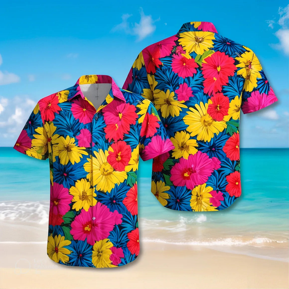 2025 Men'S Short Sleeve Shirt Tiki Hawaiian Tropical Floral Shirt 3D Printed Vacation Shirt Top Vintage Clothing Lapel Shirt