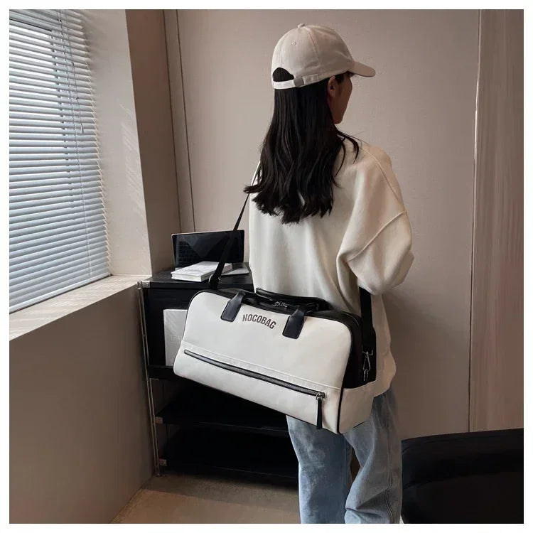 Large Capacity PU Zipper Travel Bag 2025 New High Quality Brand Simplicity Waterproof Luxury Leisure Vacation Luggage Bag